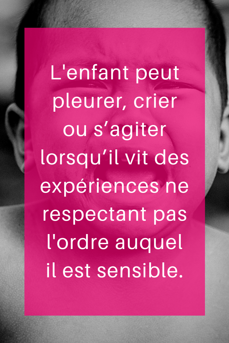 Période sensible de l'ordre et crises chez l'enfant