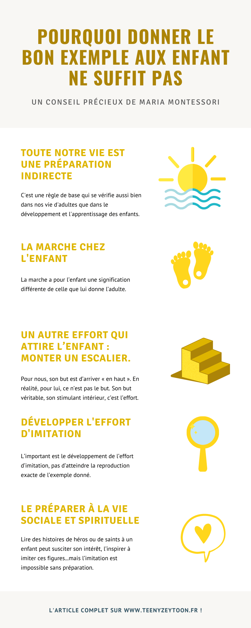 Un Conseil Précieux de Maria Montessori