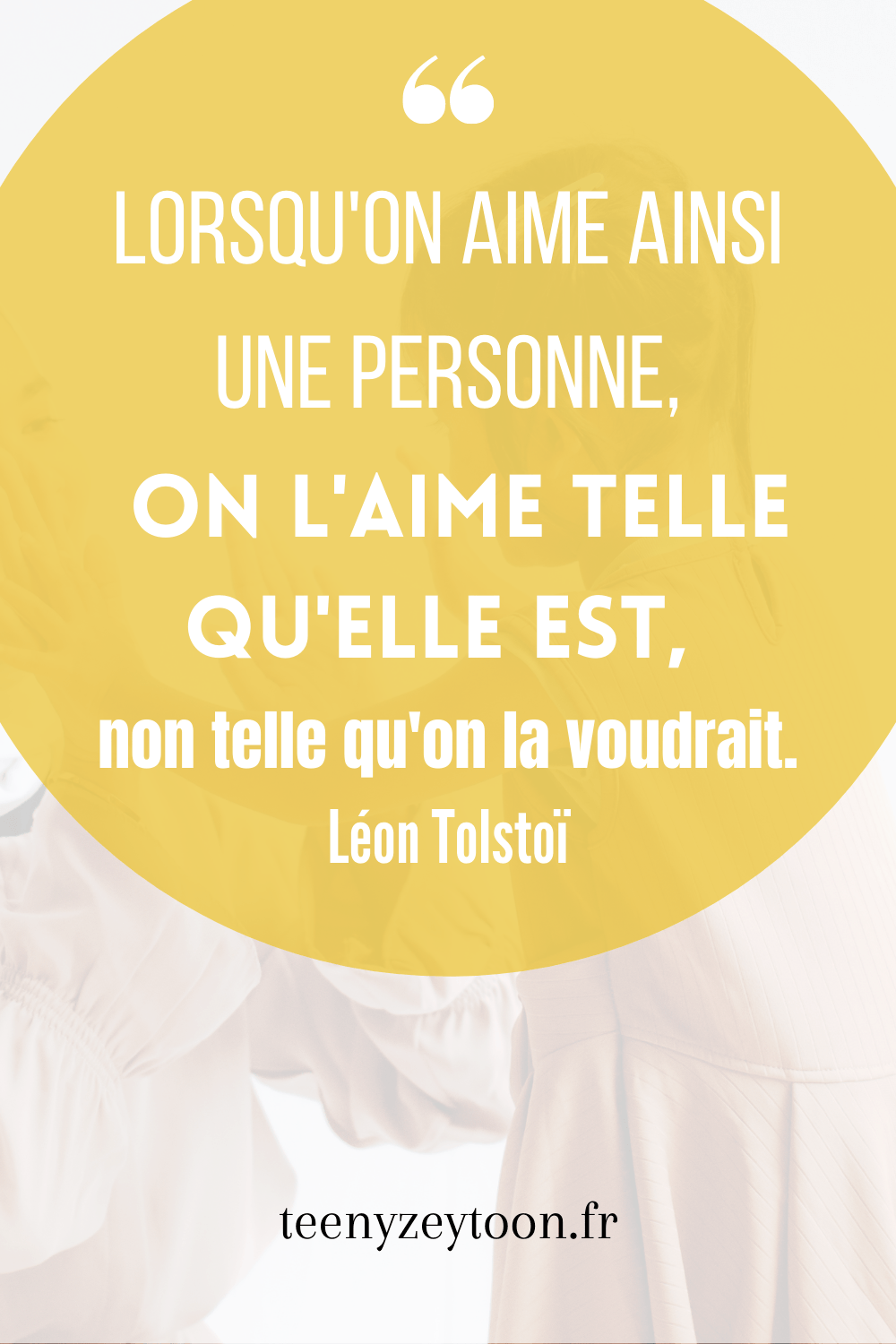 Amour inconditionnel Citation