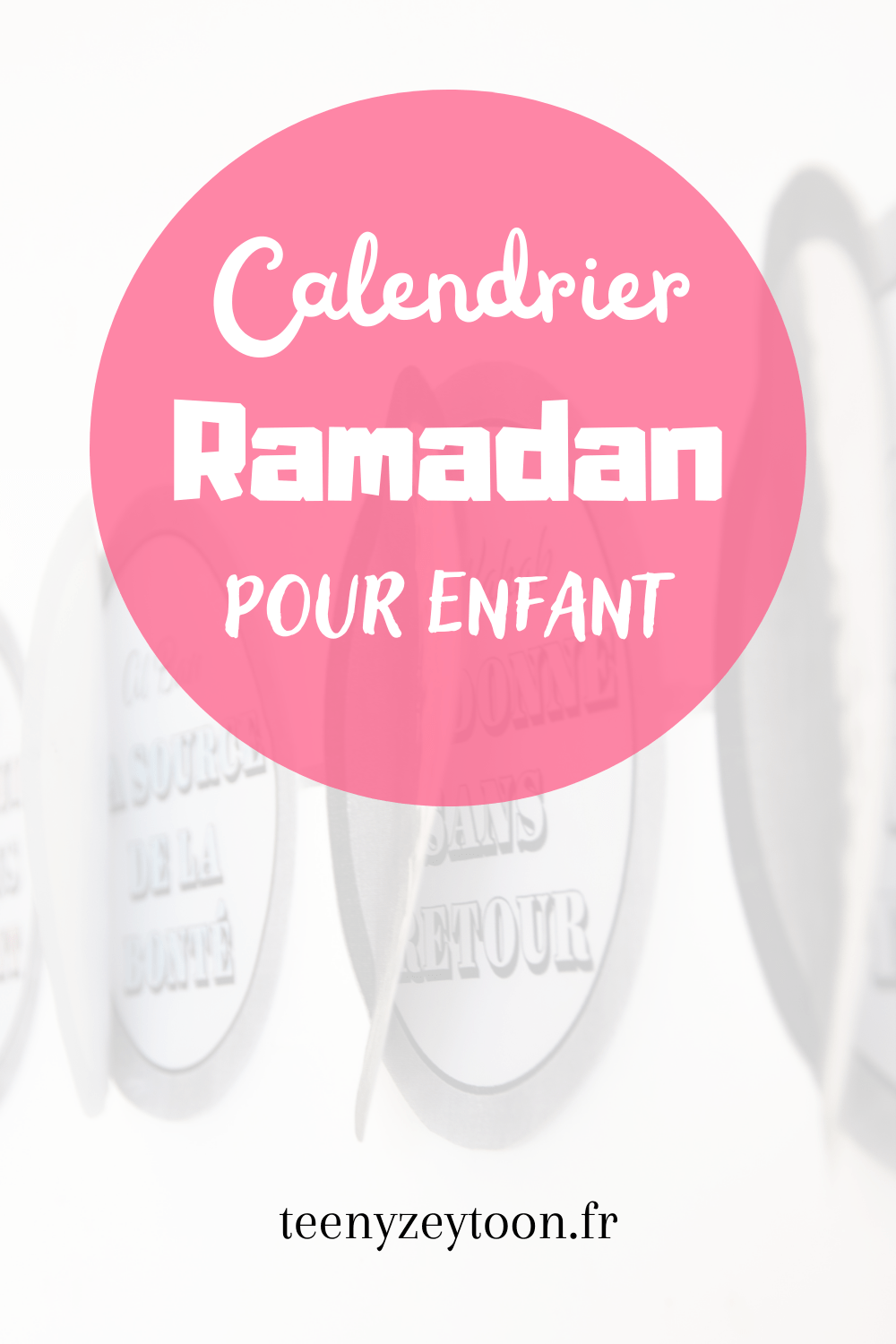 Ramadan 2023 - Calendrier avent Ramadan enfant activité islam