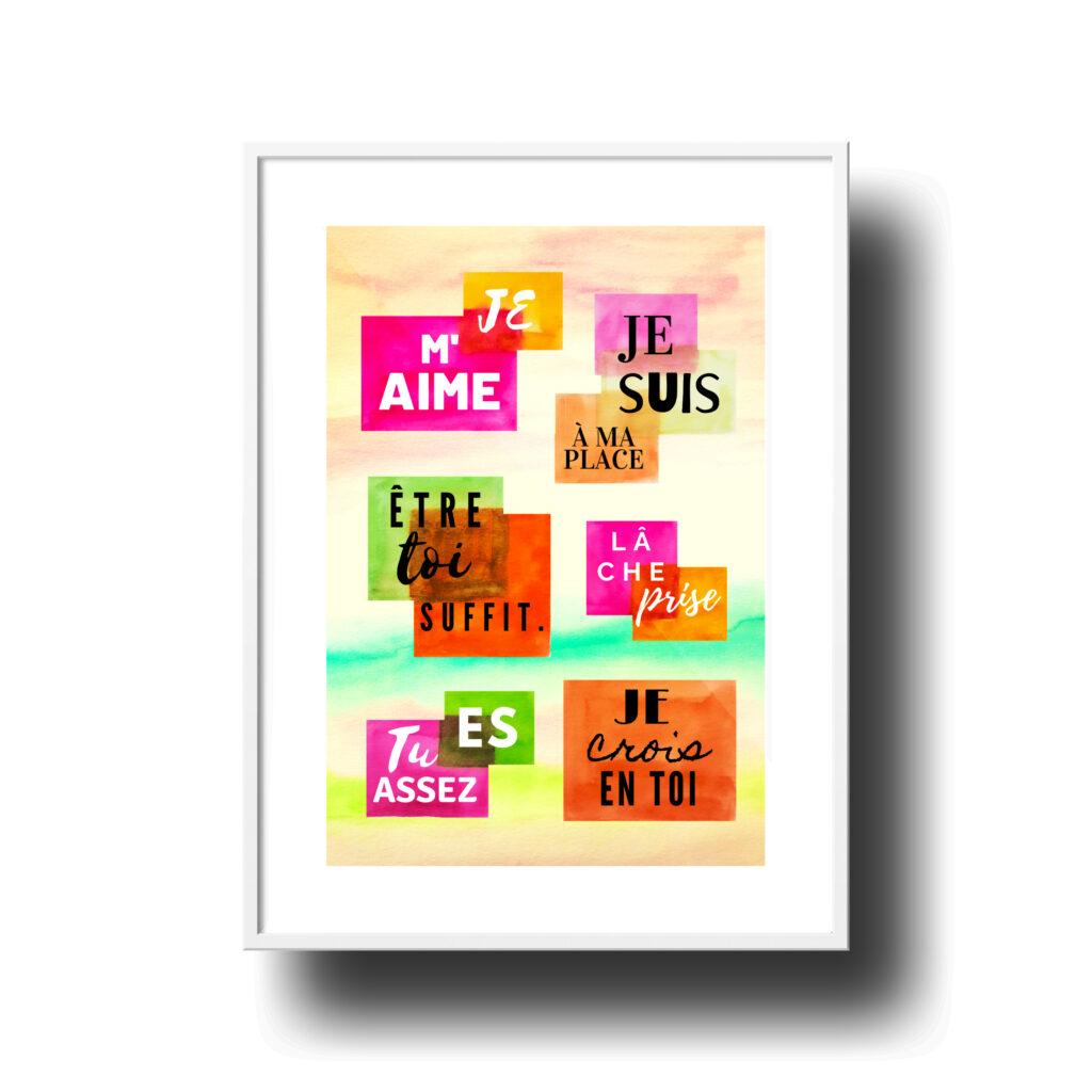 Affiche Affirmations Positives