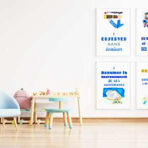 Affiches CNV illustrées – Les 4 étapes en douceur